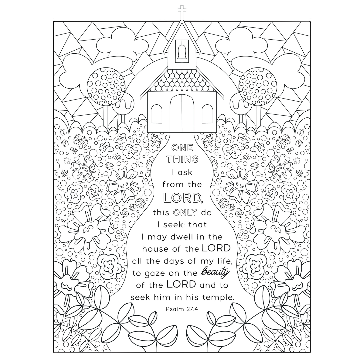 In His Biblical Steps: A Mommy and Me Coloring Book