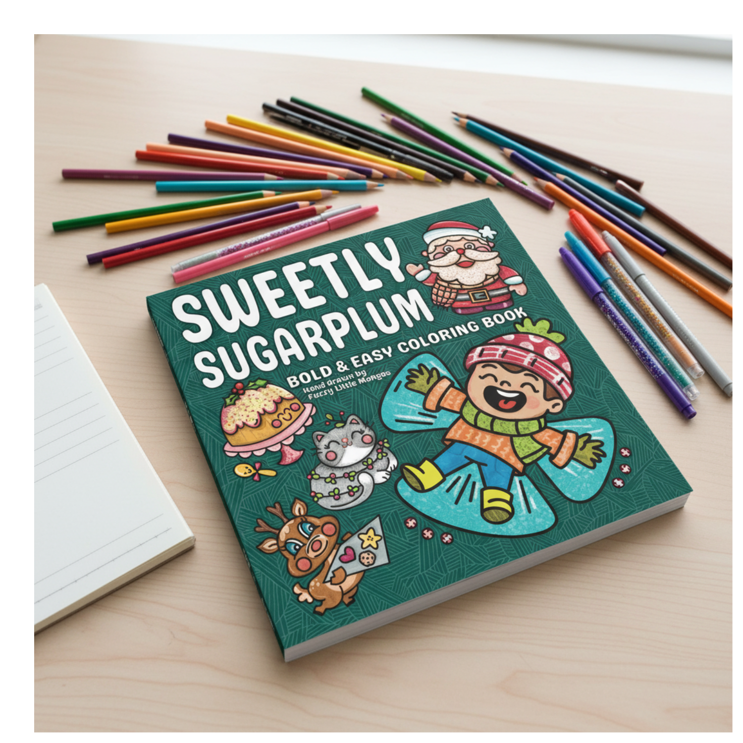 Christmas Coloring Book Sweetly Sugarplum Bold and Easy Holiday Designs