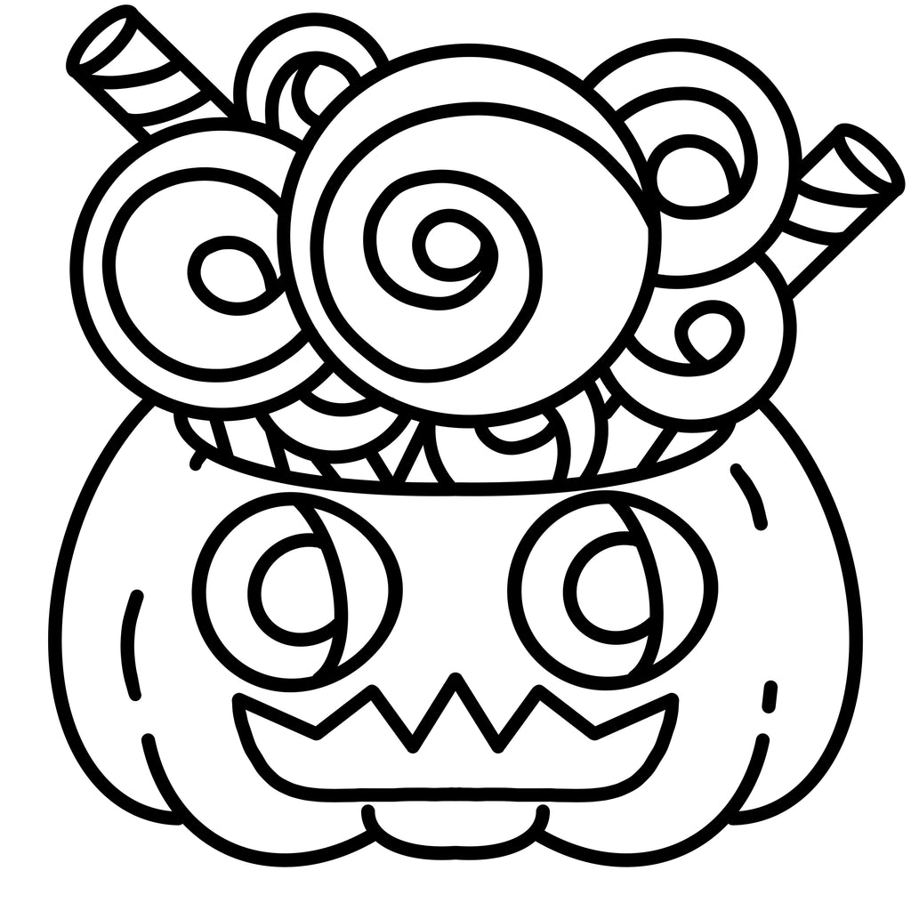 Sweetly Spooky Halloween Coloring Book Bold & Easy Cute Designs for Kids & Adults