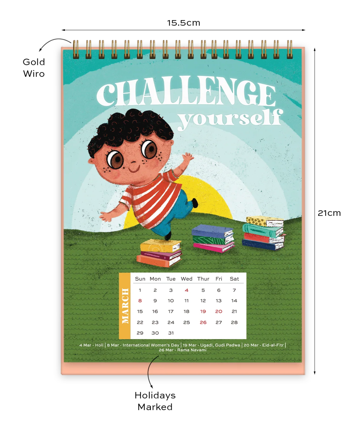2026 Emotional Growth Desk Calendar