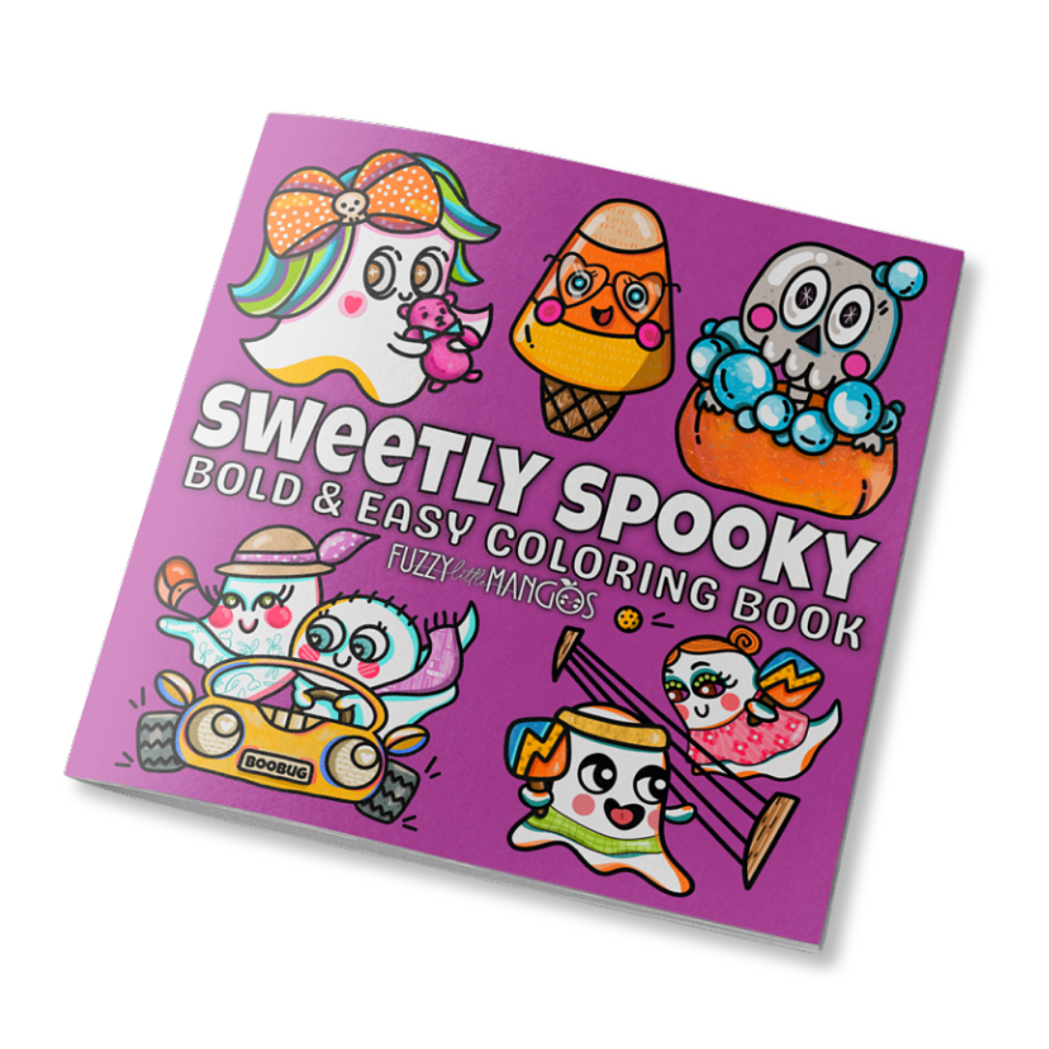 Sweetly Spooky Halloween Coloring Book Bold & Easy Cute Designs for Kids & Adults