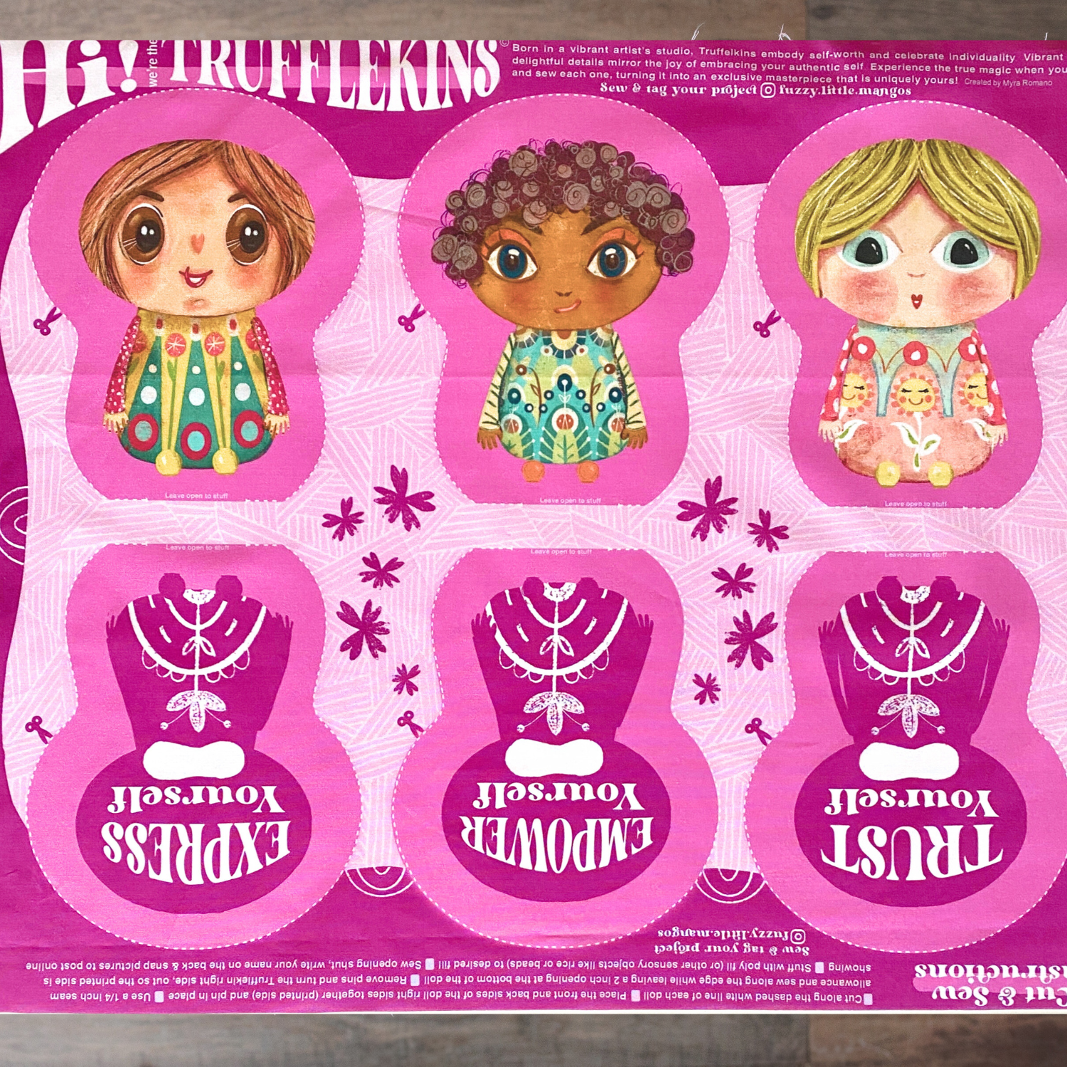 DIY Plush Doll Sewing Kit: Beginner Craft Project - 3 Dolls