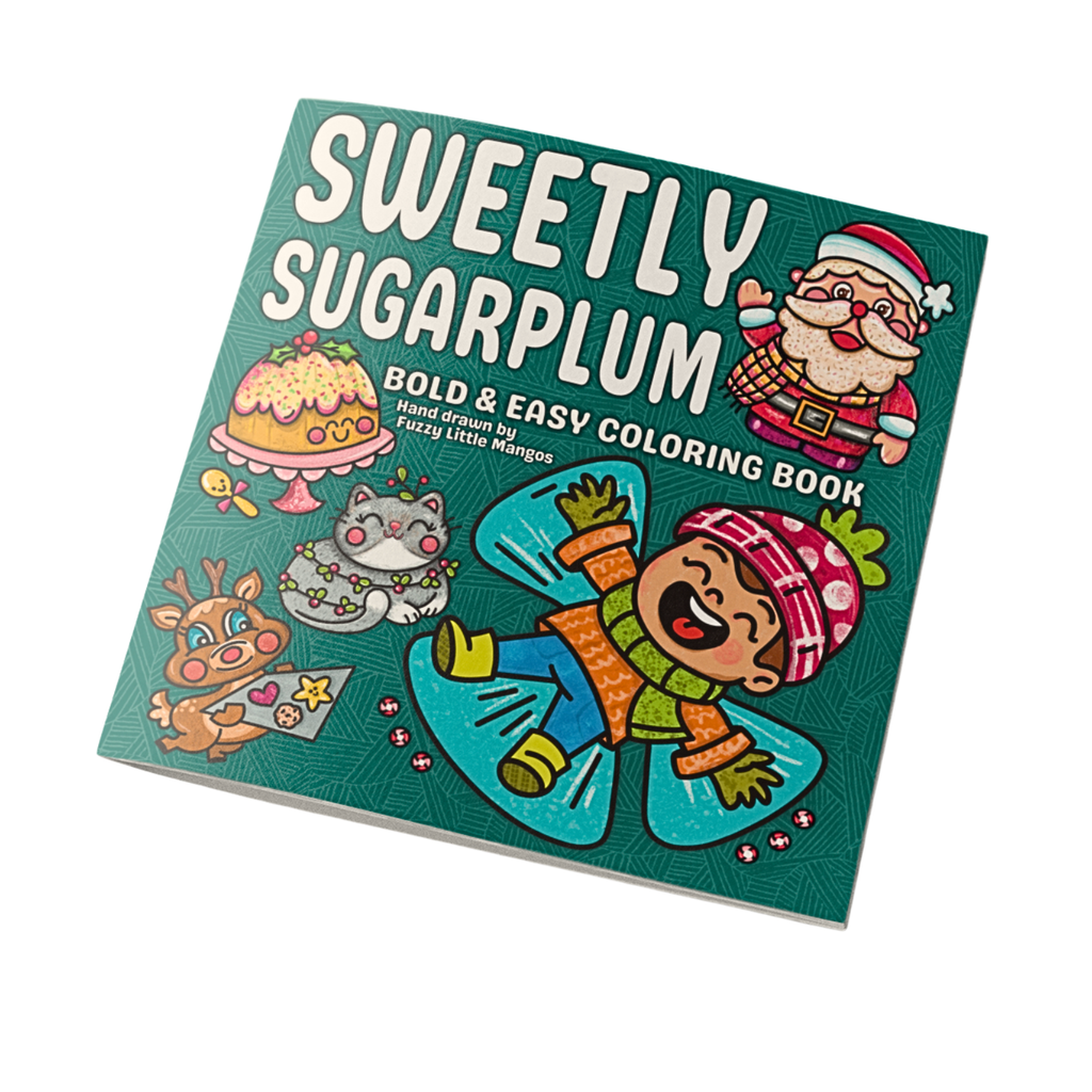 Christmas Coloring Book Sweetly Sugarplum Bold and Easy Holiday Designs