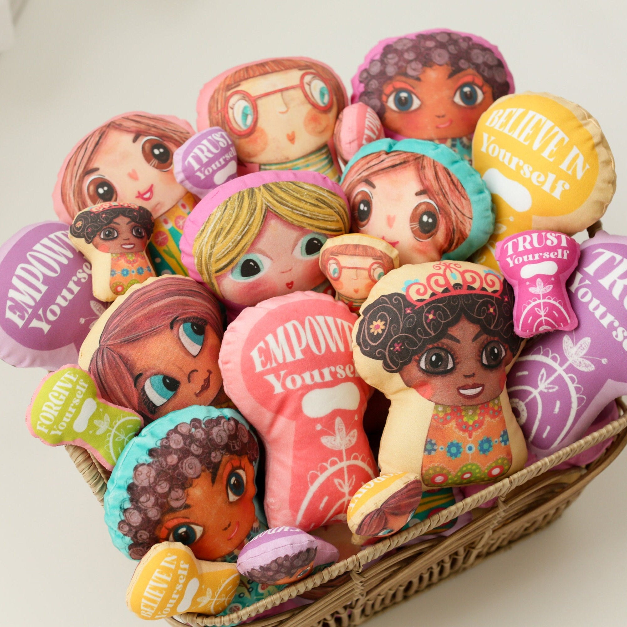 DIY Plush Doll Sewing Kit: Beginner Craft, Cut & Sew Fabric Panel