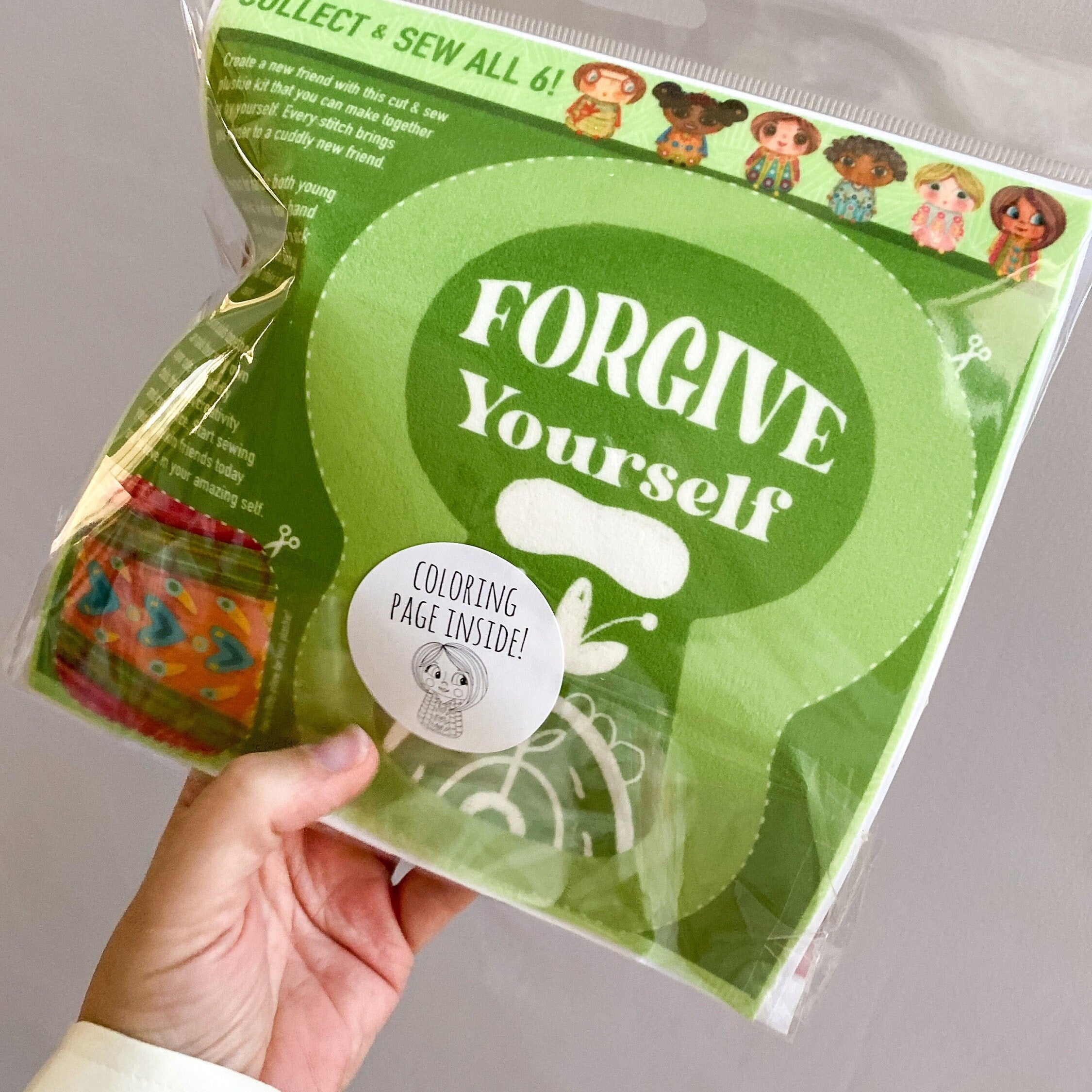 DIY Plushie Sewing Kit Trufflekins Doll Craft Kit for Beginners and Creative Adults