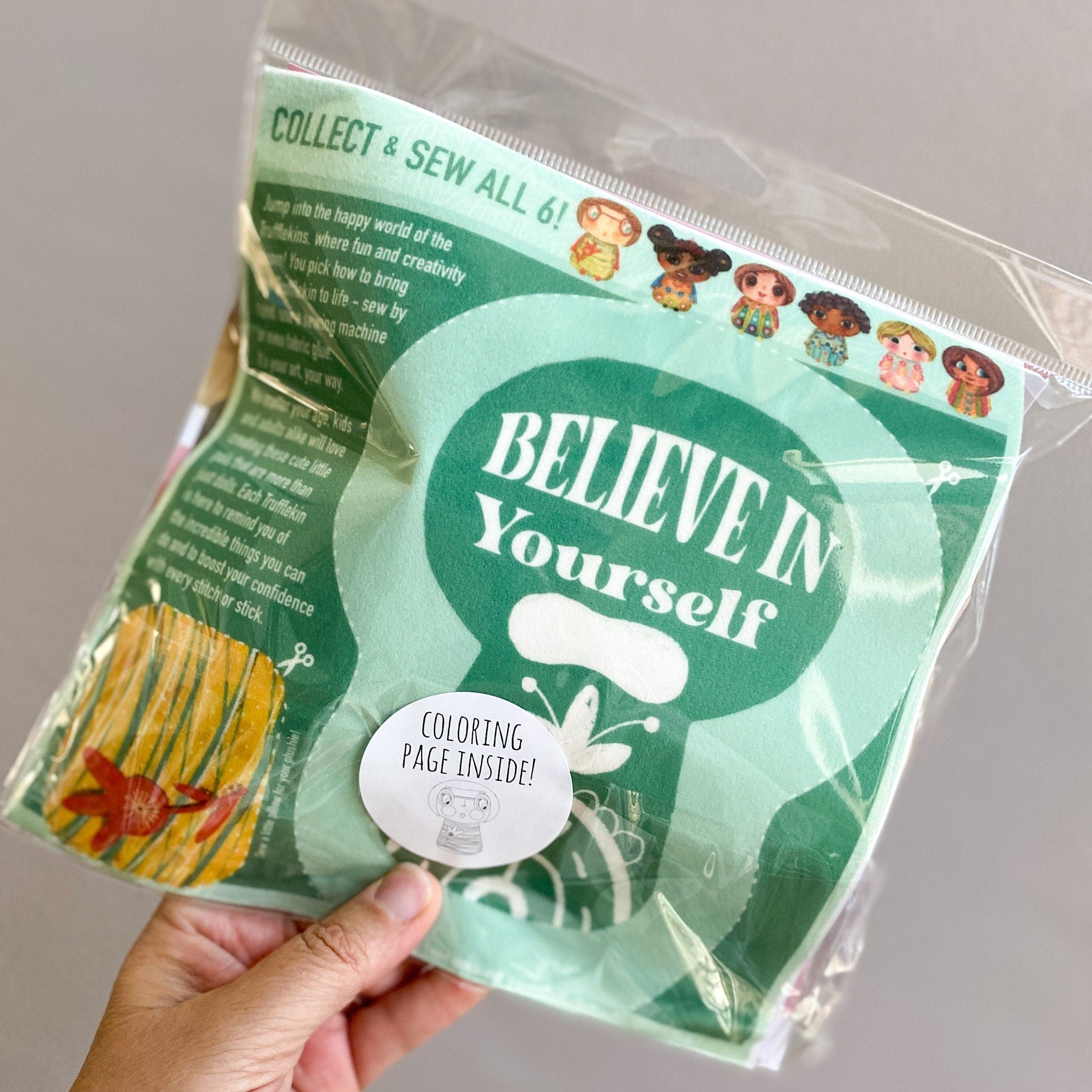 DIY Plushie Sewing Kit Trufflekins Doll Craft Kit for Beginners and Creative Adults