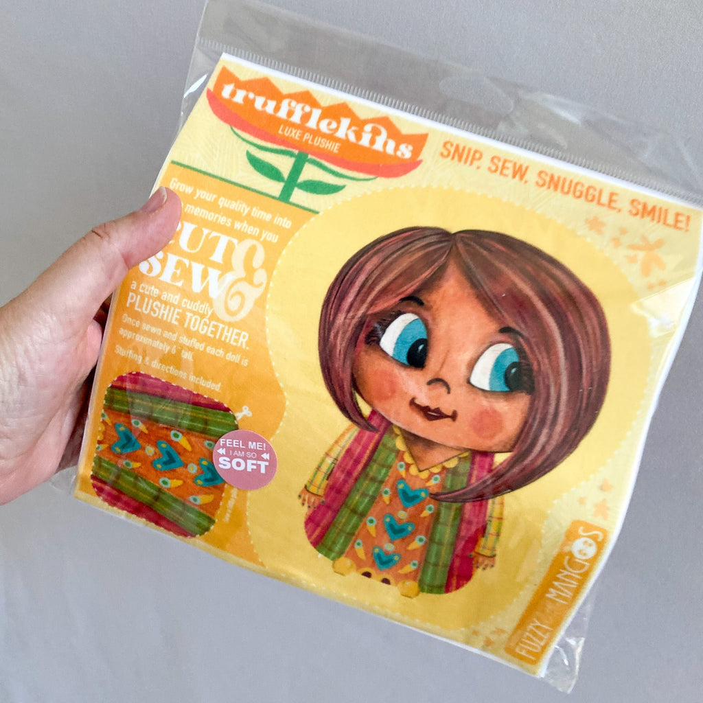 DIY Plushie Sewing Kit Trufflekins Doll Craft Kit for Beginners and Creative Adults
