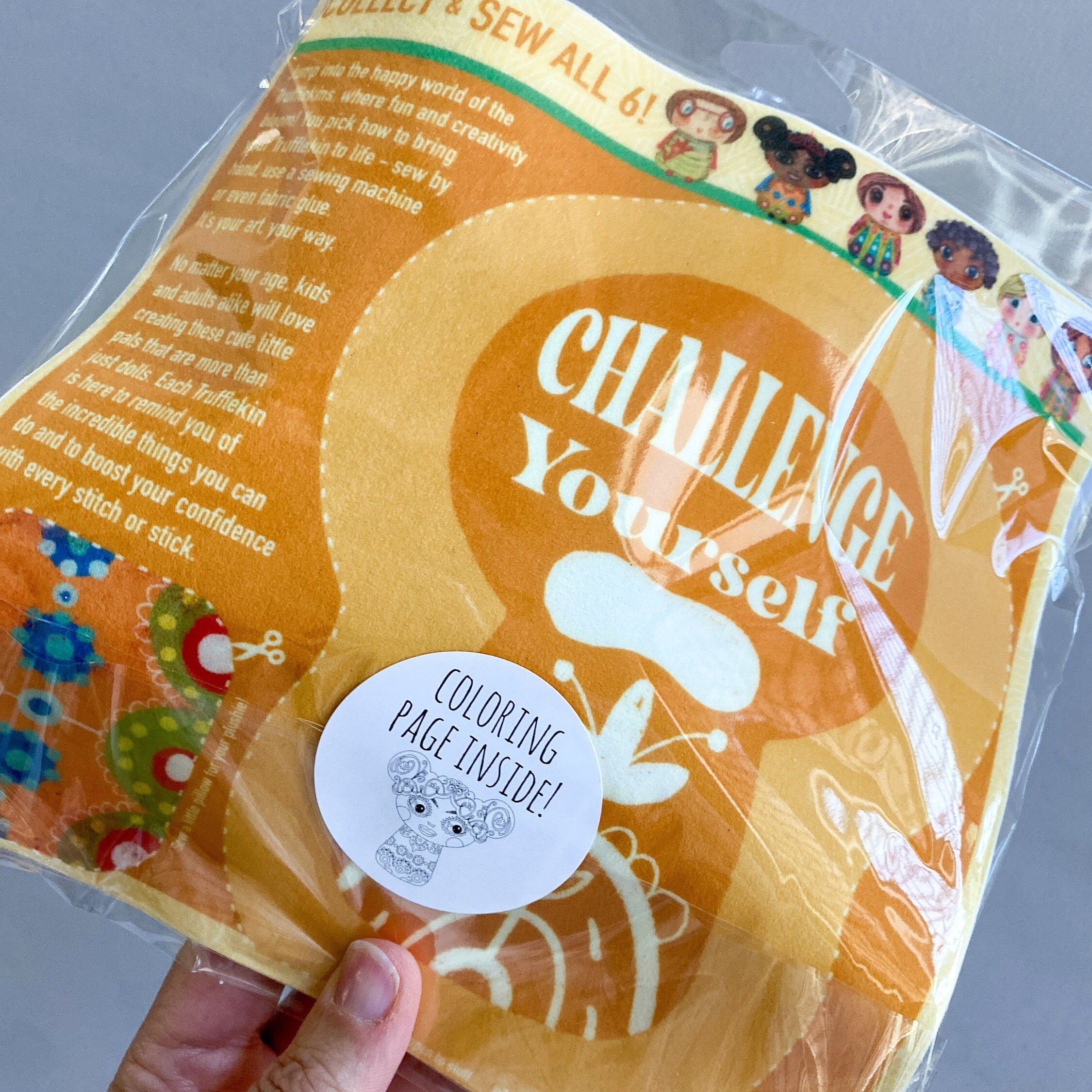 DIY Plushie Sewing Kit Trufflekins Doll Craft Kit for Beginners and Creative Adults