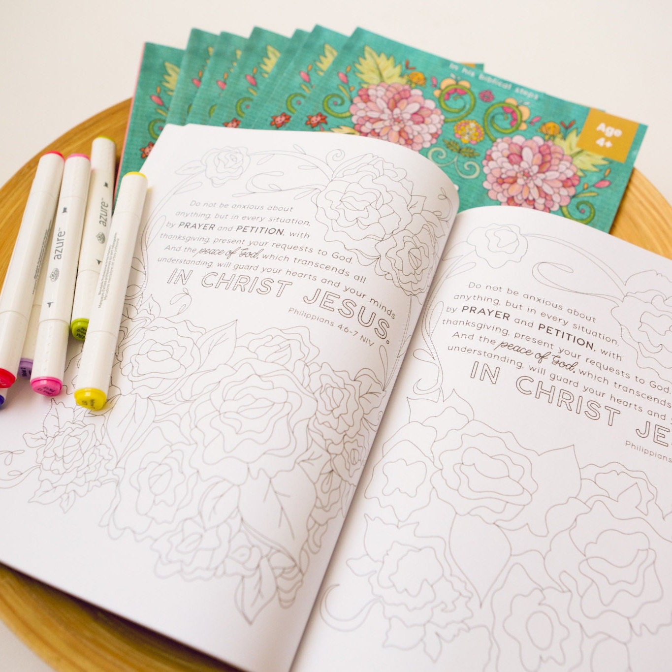 In His Biblical Steps: A Mommy and Me Coloring Book