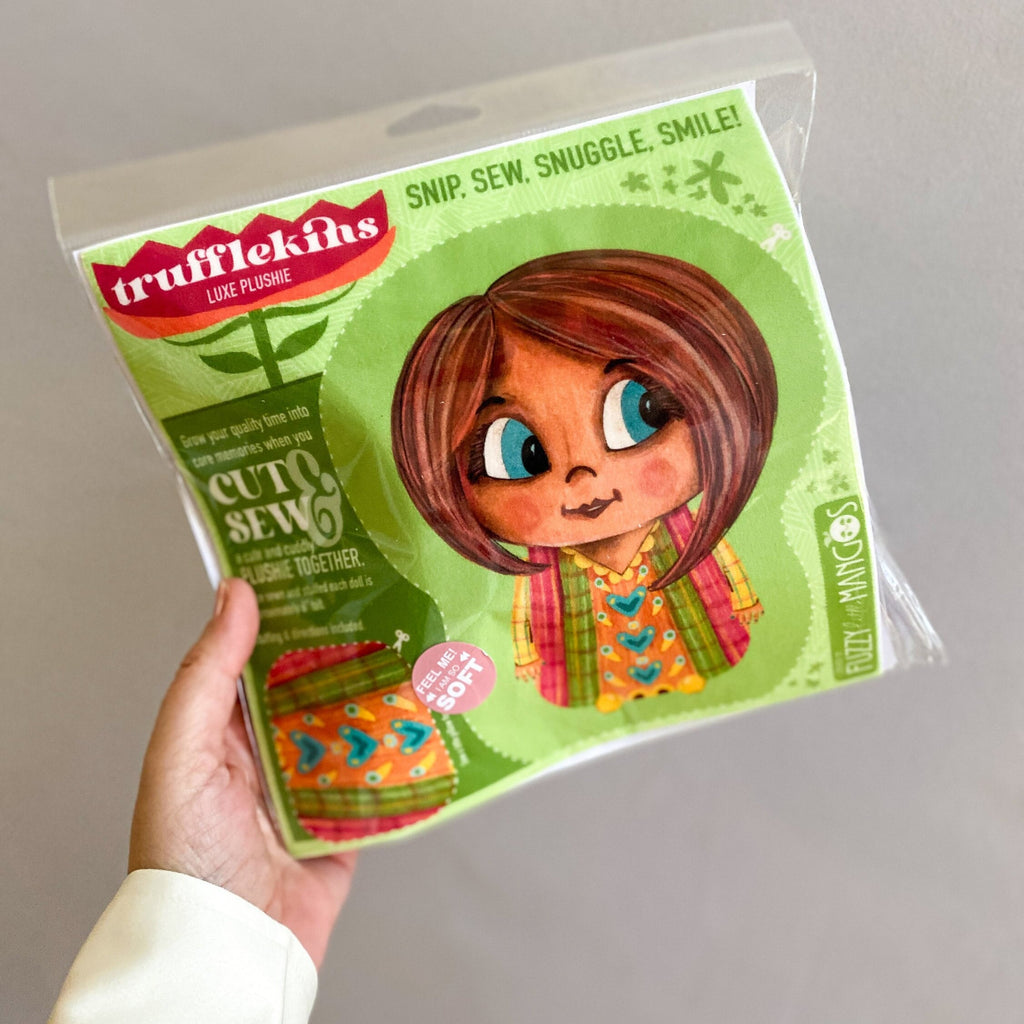 DIY Plushie Sewing Kit Trufflekins Doll Craft Kit for Beginners and Creative Adults