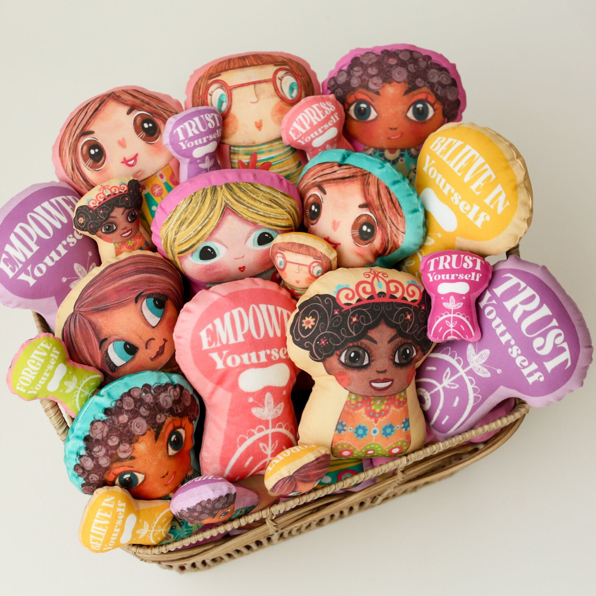 DIY Plush Doll Sewing Kit: Beginner Cotton Fabric Panel