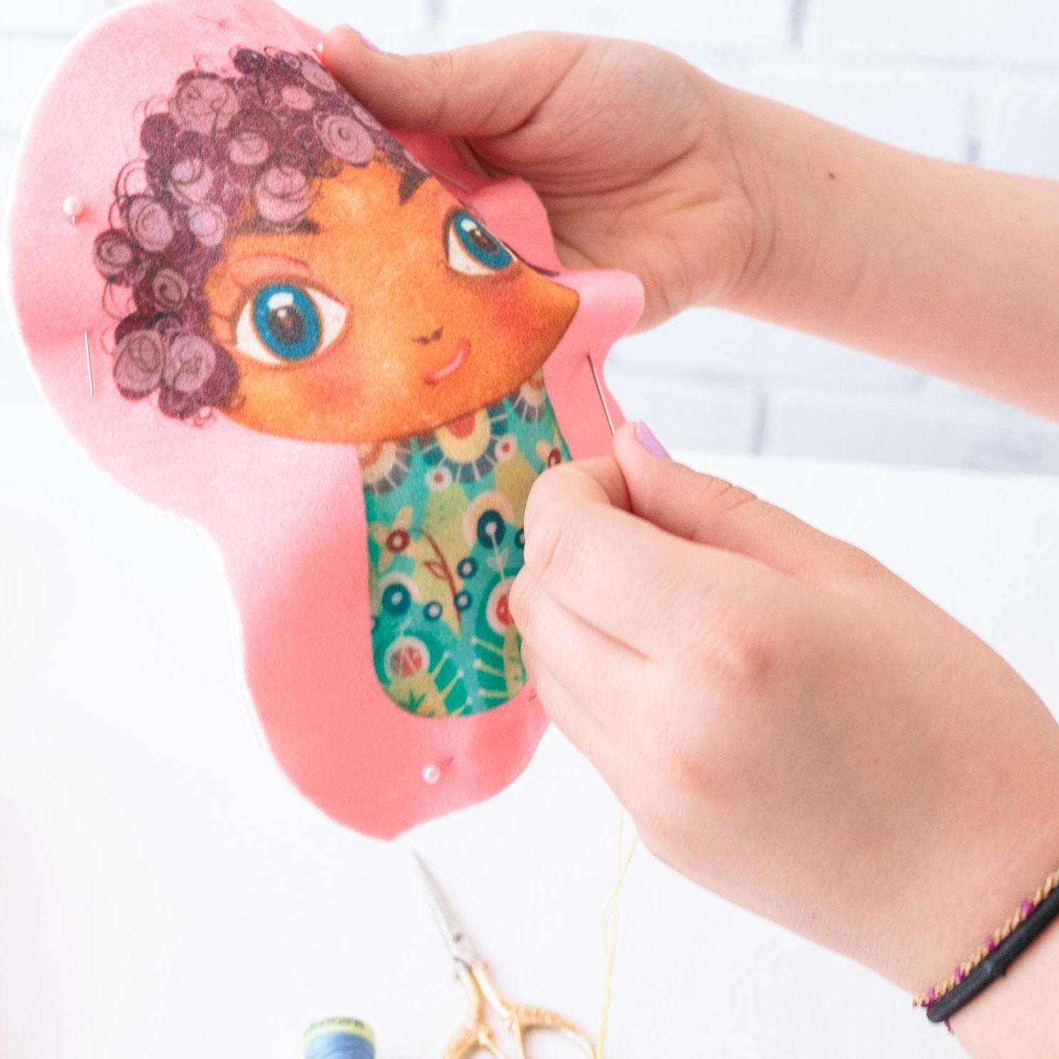 DIY Plushie Sewing Kit Trufflekins Doll Craft Kit for Beginners and Creative Adults