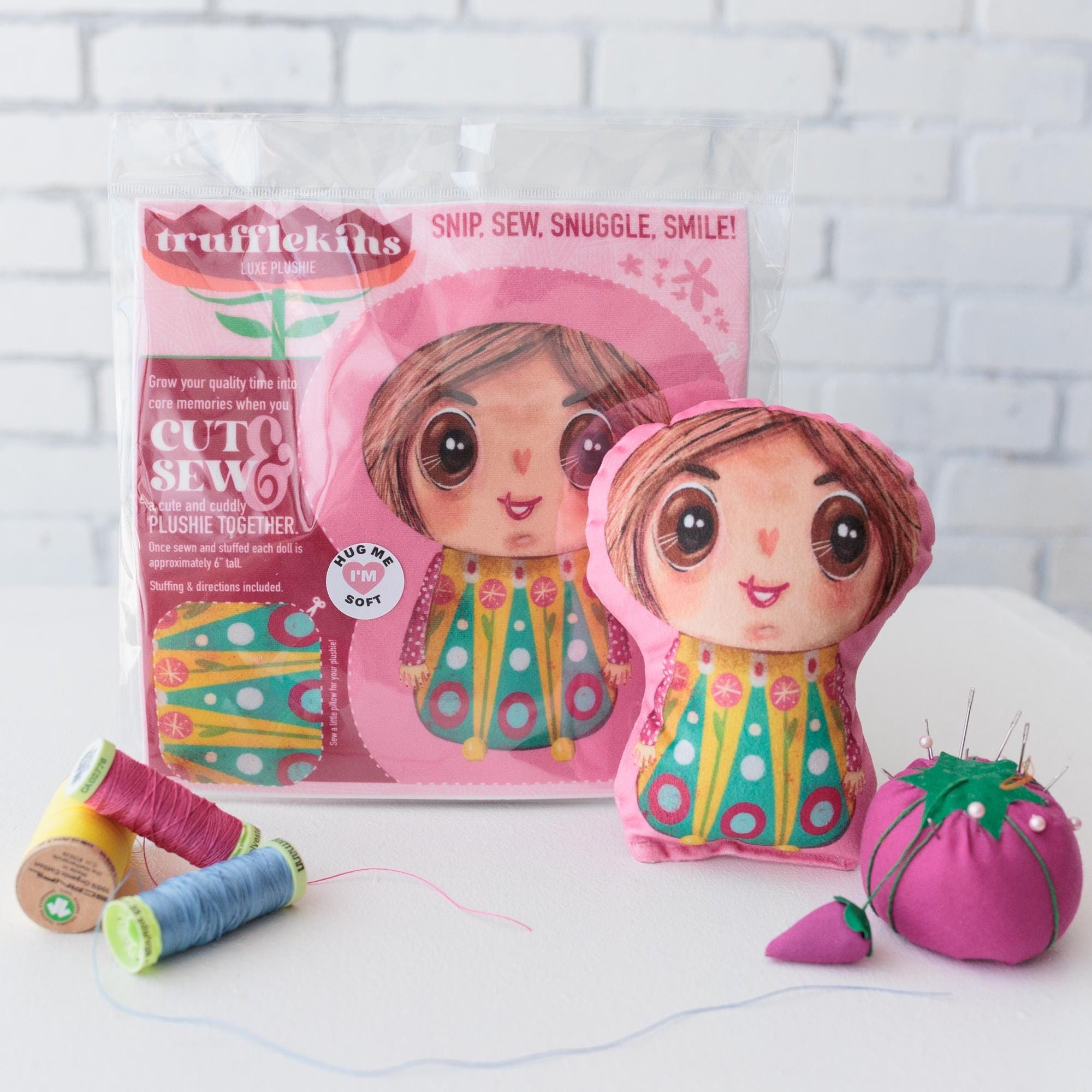 DIY Plushie Sewing Kit Trufflekins Doll Craft Kit for Beginners and Creative Adults
