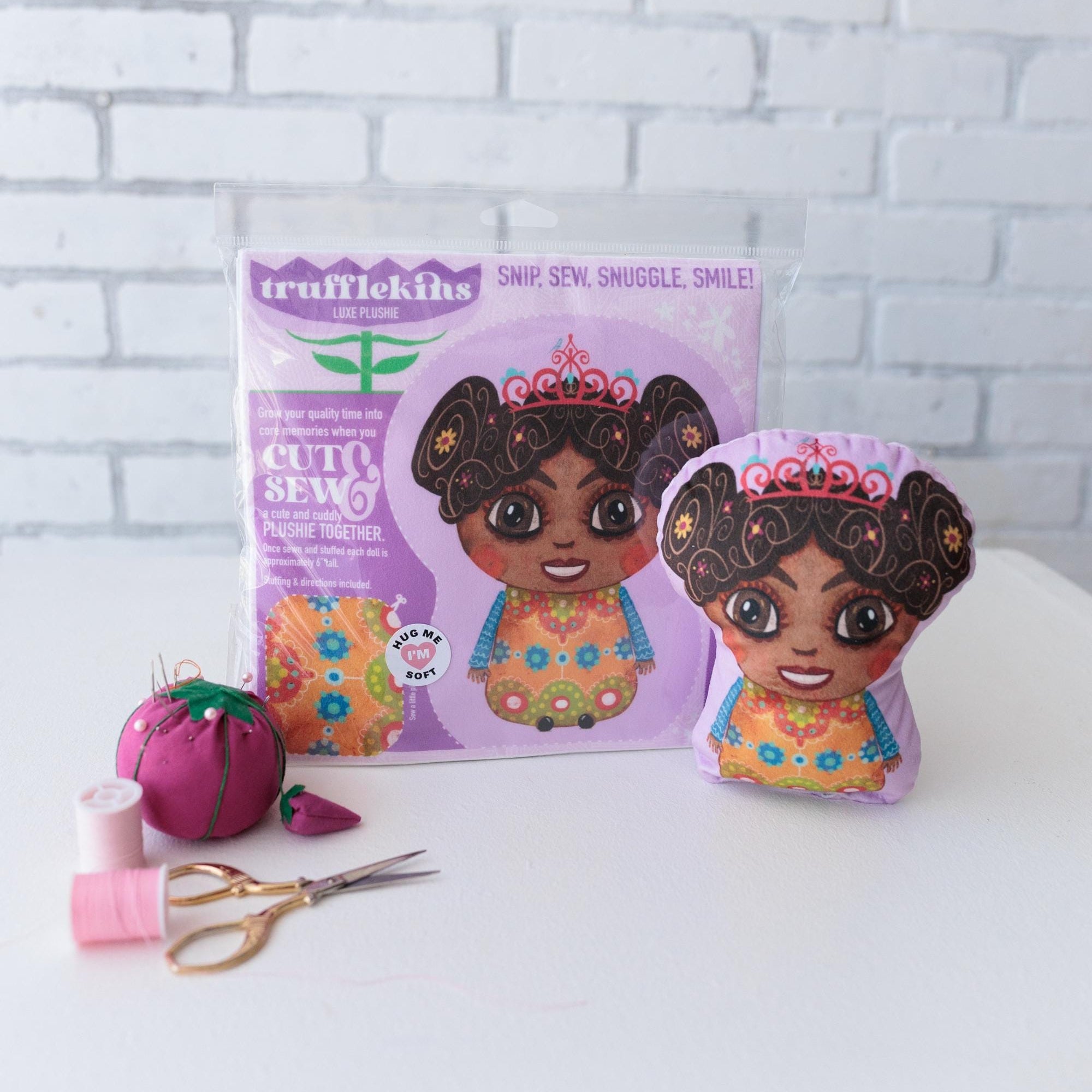 DIY Plushie Sewing Kit Trufflekins Doll Craft Kit for Beginners and Creative Adults