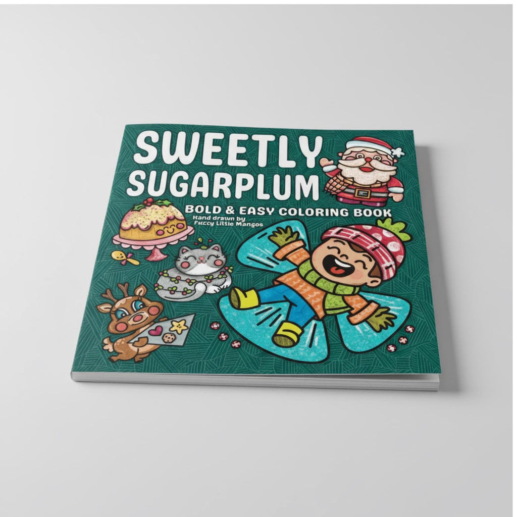 Christmas Coloring Book Sweetly Sugarplum Bold and Easy Holiday Designs